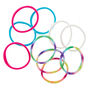 Rainbow Tie Dye Rolled Hair Ties - 10 Pack,