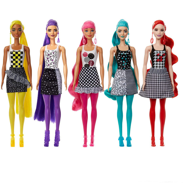 Pochette surprise poup&eacute;e qui change de couleur Barbie&trade; Monochrome - Les mod&egrave;les peuvent varier,