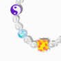 Dice Rave Beaded Pearl Stretch Bracelet,