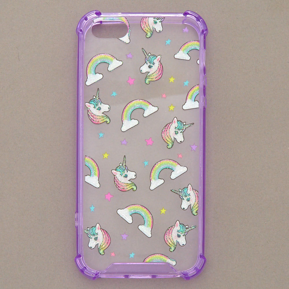 Coque de portable protectrice licorne gonflée - Compatible avec iPhone 5/5S/5SE,