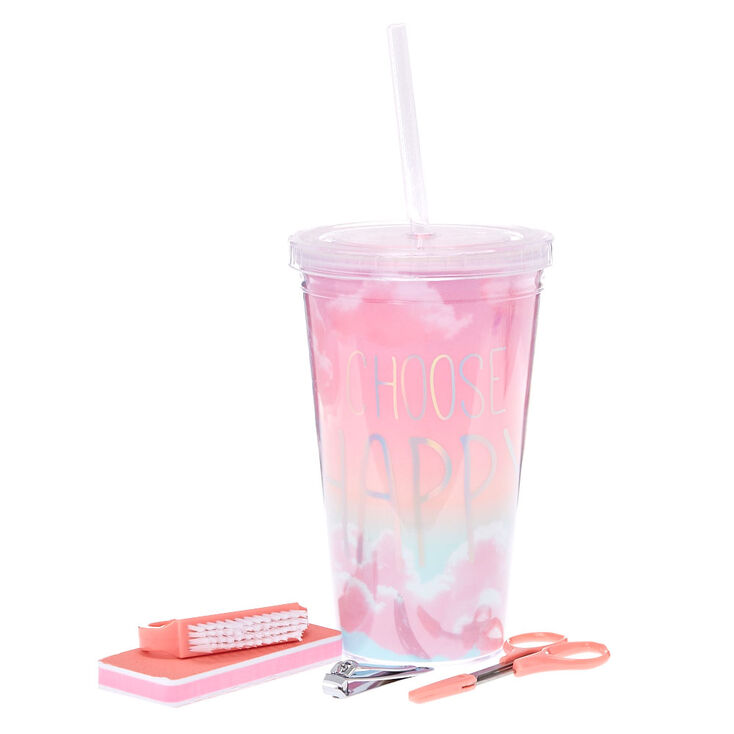 Choose Happy Manicure Kit Tumbler,