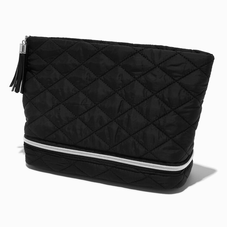 Black Puffy Makeup Bag,