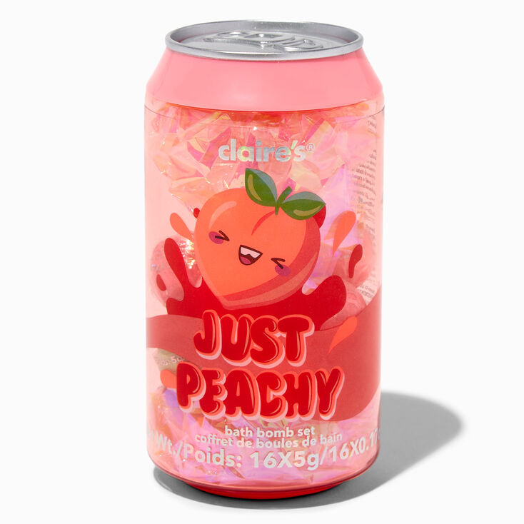 Just Peachy Soda Bath Bomb Set - 16 Pack,