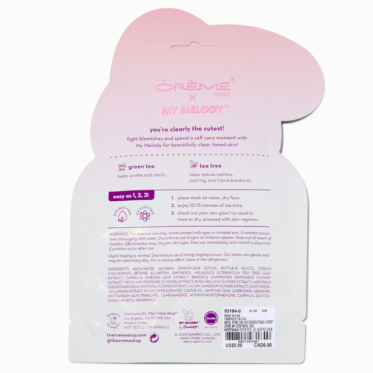 The Cr&egrave;me Shop&reg; x My Melody&trade; Mellow Melo! Printed Essence Sheet Mask,