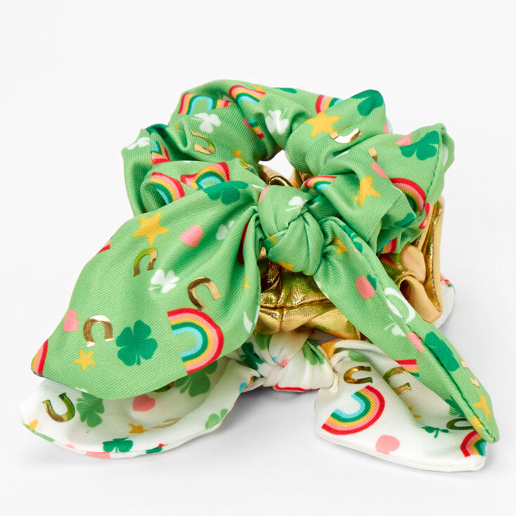 St Patrick&#39;s Day Hair Scrunchies - 3 Pack,