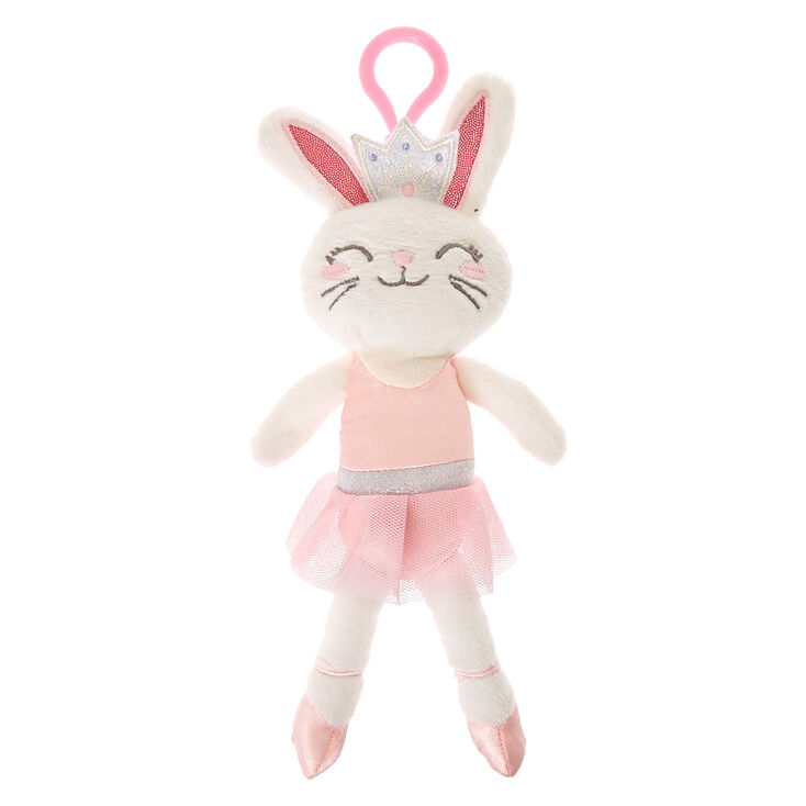 Claire&#39;s Club Claire the Bunny Soft Keyring Clip,