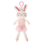 Claire&#39;s Club Claire the Bunny Soft Keyring Clip,