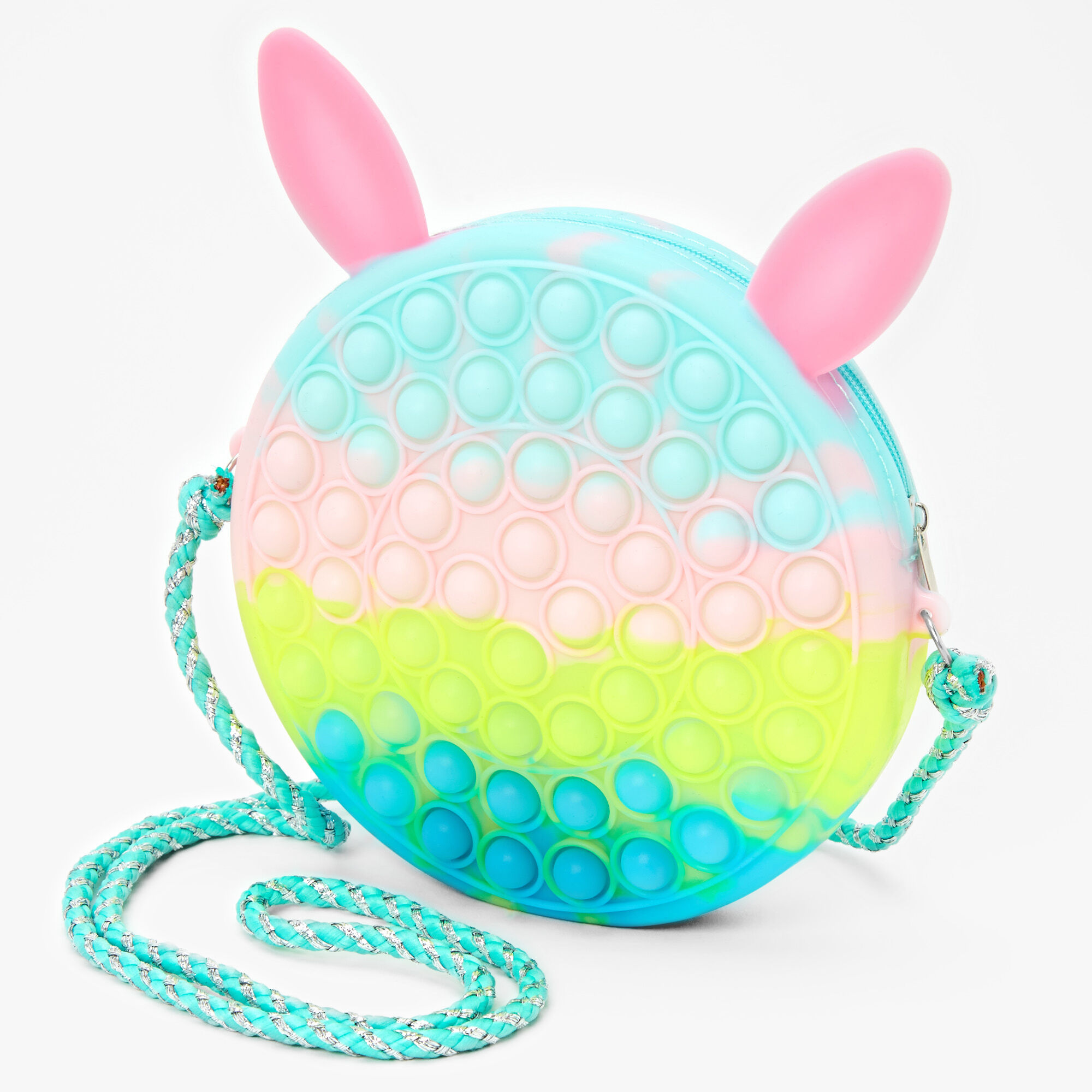 View Claires Club Bunny Popper Fidget Toy Crossbody Purse information