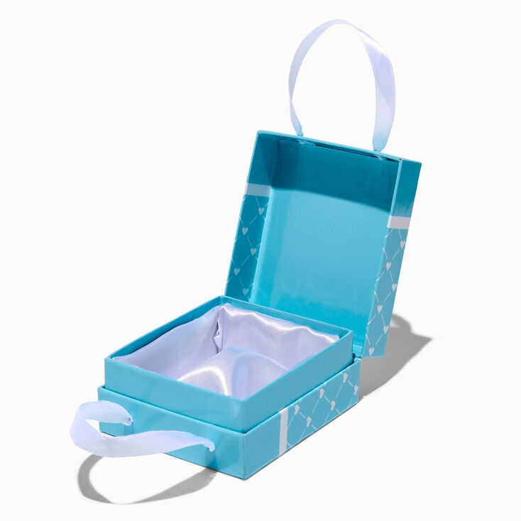 Blue Heart Lattice Small Gift Box,