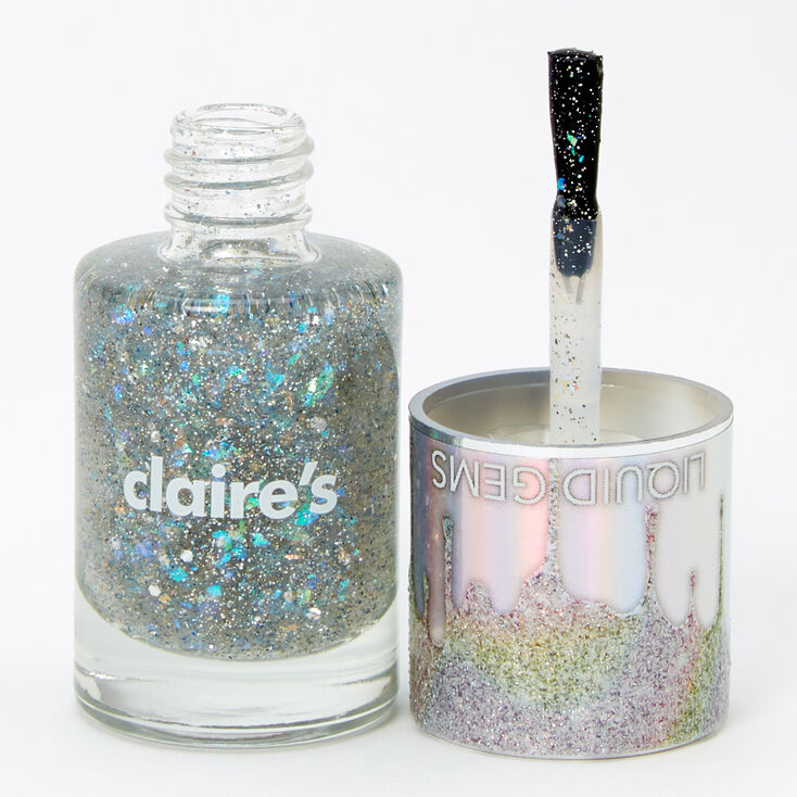 Liquid Gems Nail Polish - Charcoal,