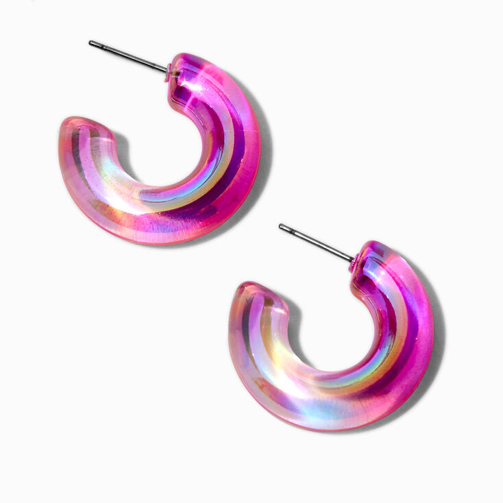 Cr&eacute;oles holographiques roses,