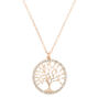 Rose Gold Tree Of Life Pendant Necklace,