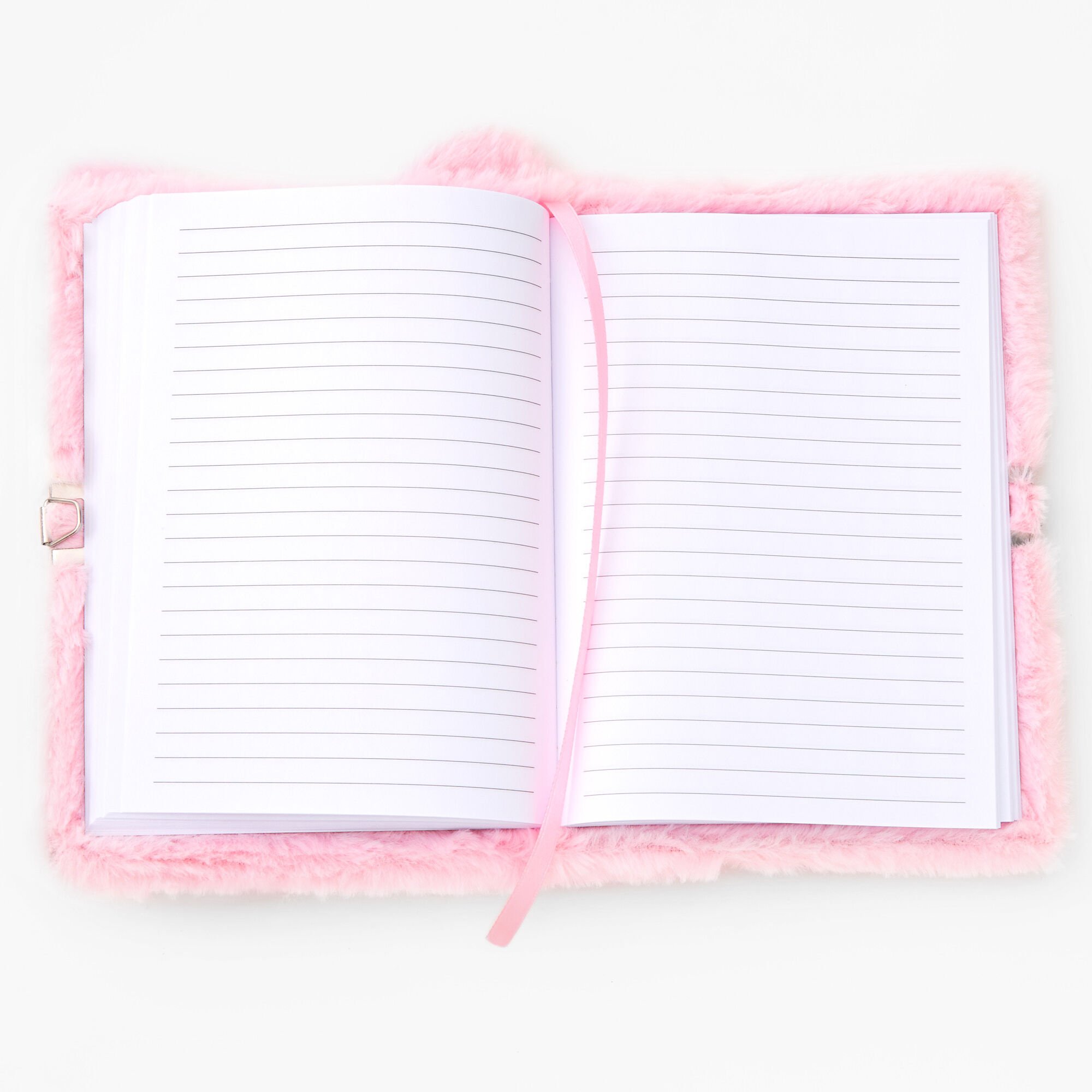 Hamster Candy Furry Lock Diary - Pink,