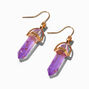 Purple Glow in the Dark Mystical Gem Drop Earrings,