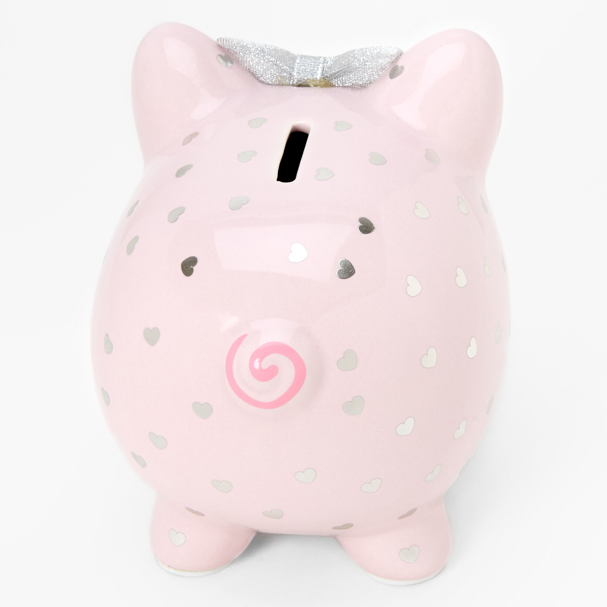 Claire's Club Pink Ceramic Piggy Bank,