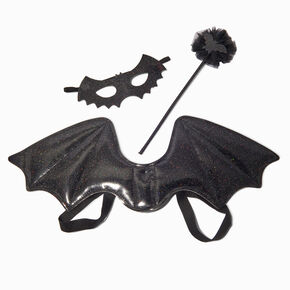 Black Glitter Bat Dress Up Set - 3 Pack,