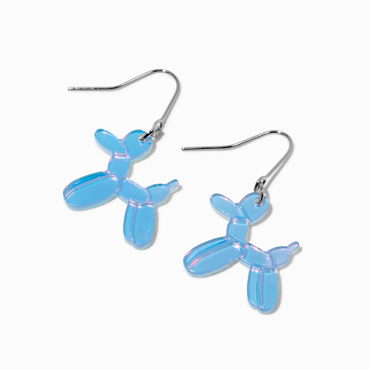 Light Blue Balloon Animal Drop Earrings,