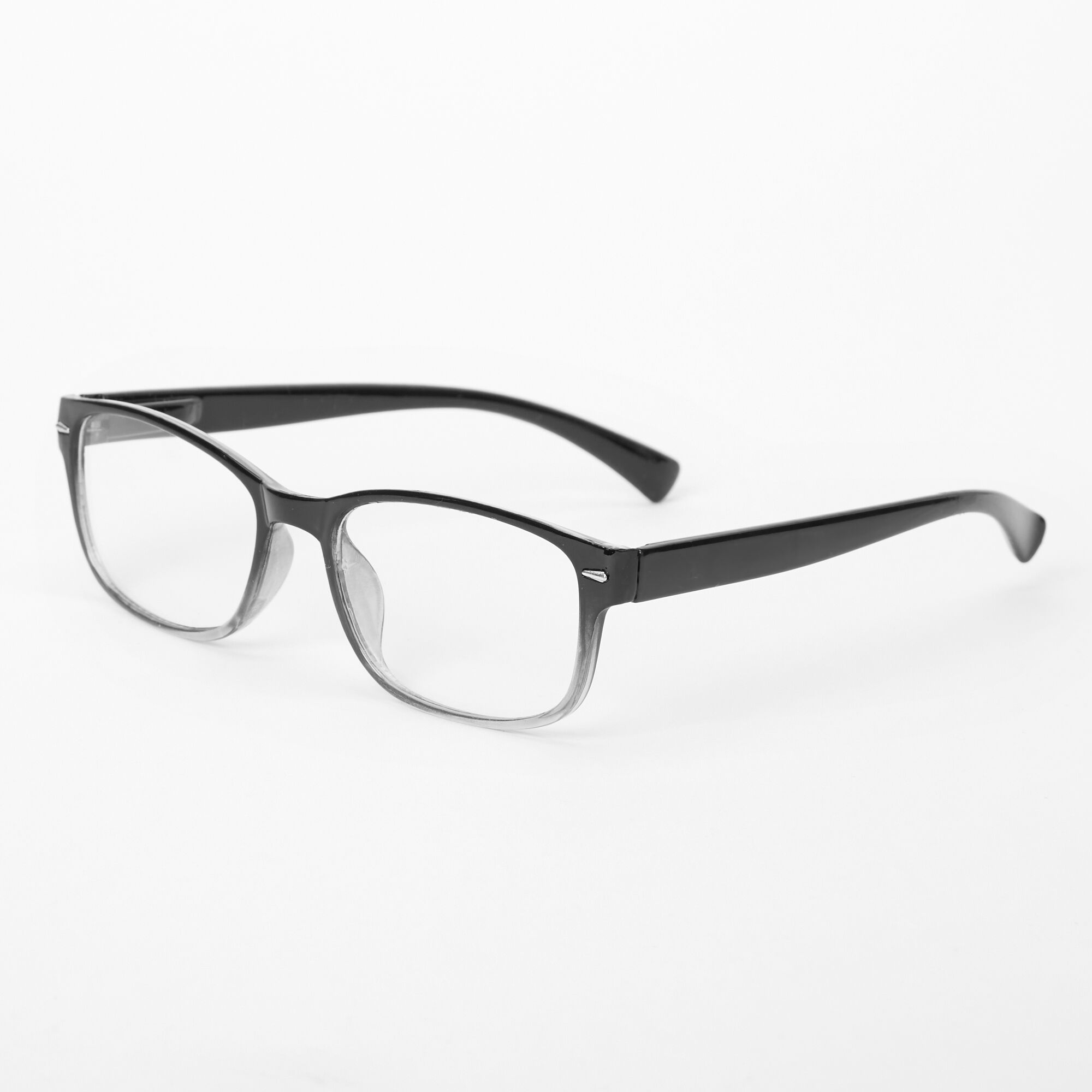 Black and shop clear glasses frames