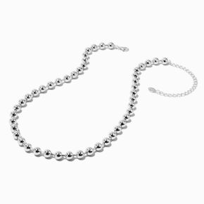 Silver-tone Ball Chain Necklace,