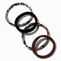 Animal Print Rolled Hair Ties - 12 Pack,