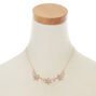 Rose Gold Glitter Flower Jewellery Set,