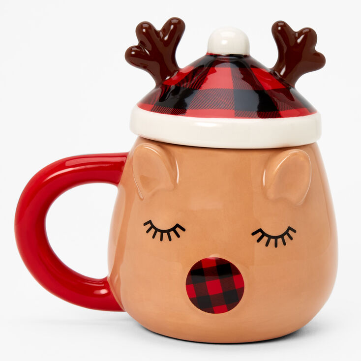 Mug renne de No&euml;l - Marron,