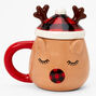 Mug renne de No&euml;l - Marron,