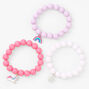 Claire&#39;s Club Pastel Matte Beaded Stretch Bracelets - 3 Pack,