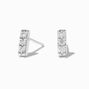 C LUXE by Claire&#39;s Sterling Silver 1/6 ct. tw. Laboratory Grown Diamond 2MM Bar Stud Earrings,