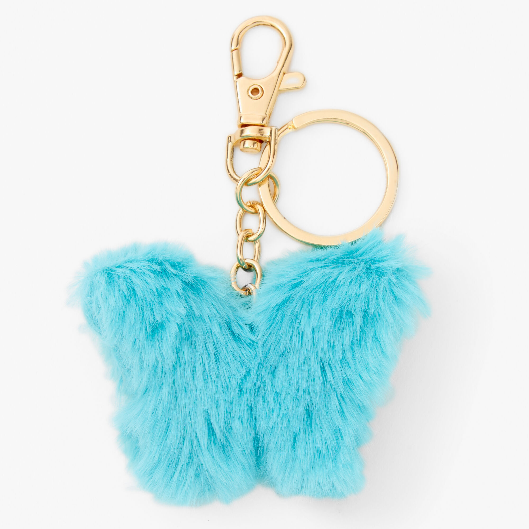 Best Friends Pastel Butterfly Pom Pom Keyrings - 3 Pack,