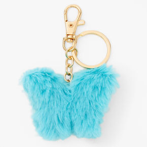 Best Friends Pastel Butterfly Pom Pom Keychains - 3 Pack,