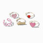 Claire&#39;s Club Love Hearts Box Rings - 5 Pack,