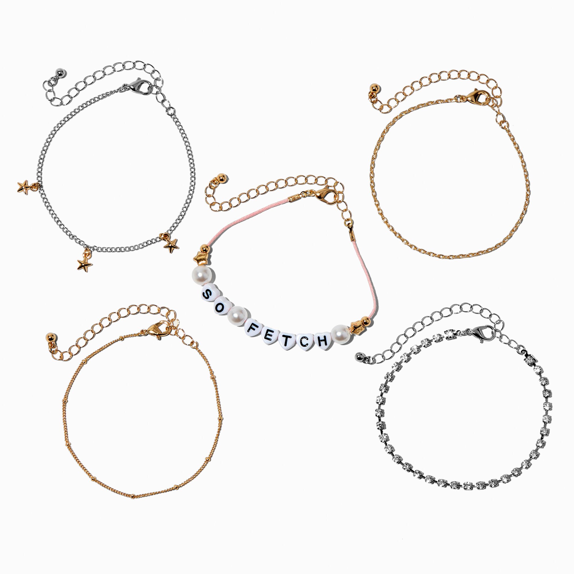 Amazon.com: XOCARTIGE Layered Bracelet Set Assorted Beaded Bracelet  Multiple Stackable Wrap Bangle Jewelry Adjustable (Gold): Clothing, Shoes &  Jewelry