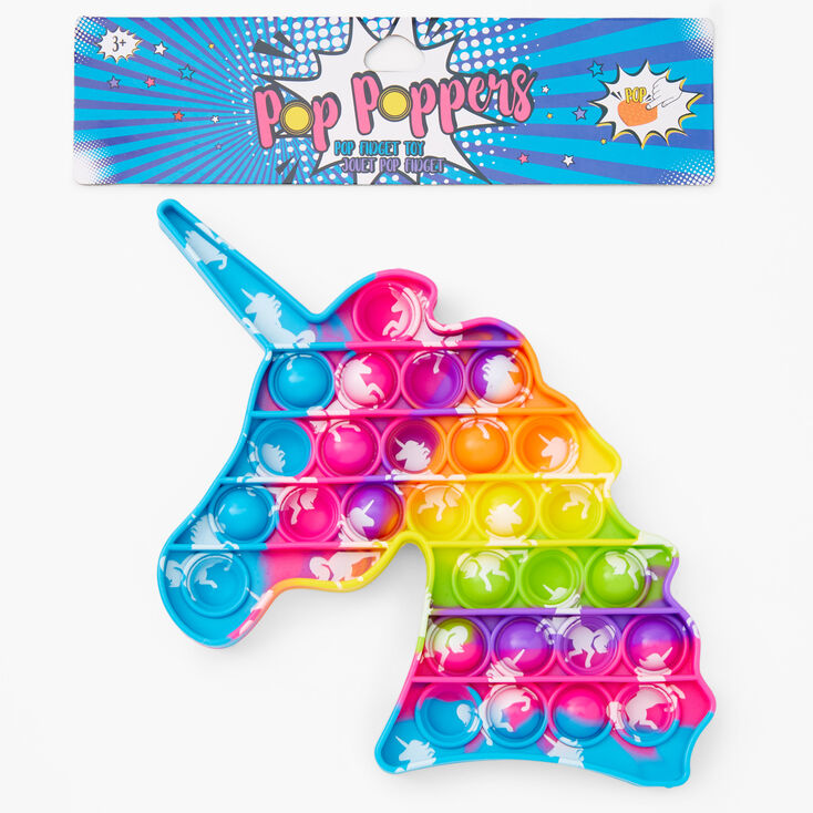 Pop Poppers Marble Unicorn Butterfly Fidget Toy &ndash; Styles May Vary,