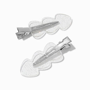 Barrettes de coiffure sans frisottis transparentes - Lot de 2,