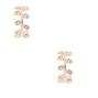 Rose Gold 10MM Vine Hoop Earrings,