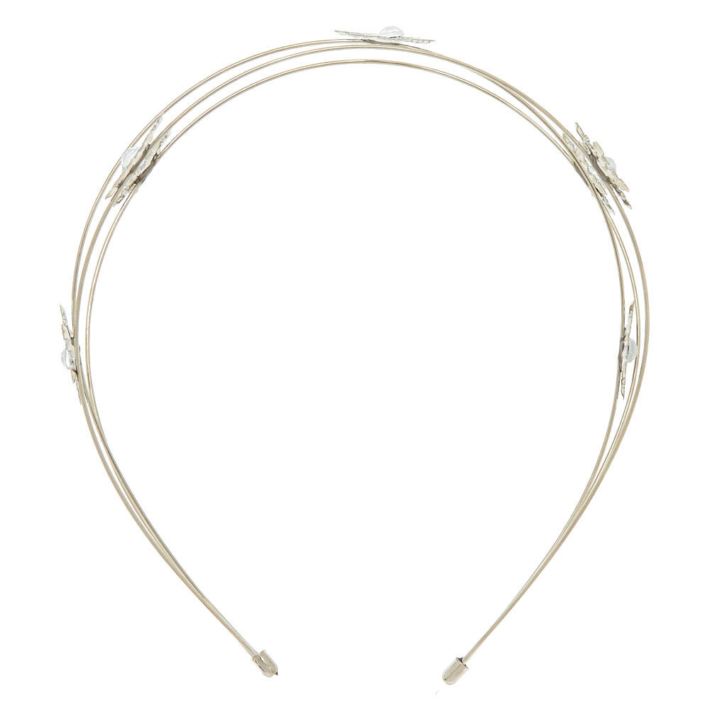 Claire's Club Silver Snowflake Headband,