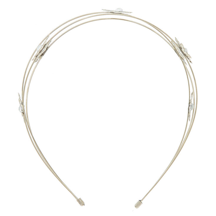 Claire&#39;s Club Silver Snowflake Headband,