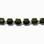 Bold Green Chunky Beaded Bracelet,