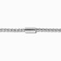 Silver-tone Round Box Chain Bracelet,