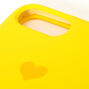 Coque de portable c&oelig;ur jaune - Compatible avec iPhone&reg; 6/7/8 Plus,