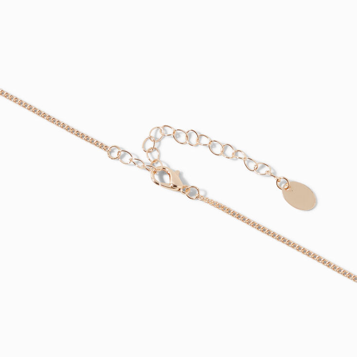 Butterfly Birthstone 16&quot; Gold Pendant Necklace - February,
