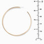 Gold-tone 80MM Post Back Hoop Earrings ,