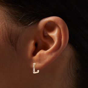 Mono Boucle d'oreille Claire Bohemian Mood - boucle d'oreille ellipse de  lobe zirconium plaqué or