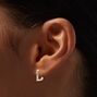 Gold-tone Crystal Earring Stackables Set - 3 Pack,
