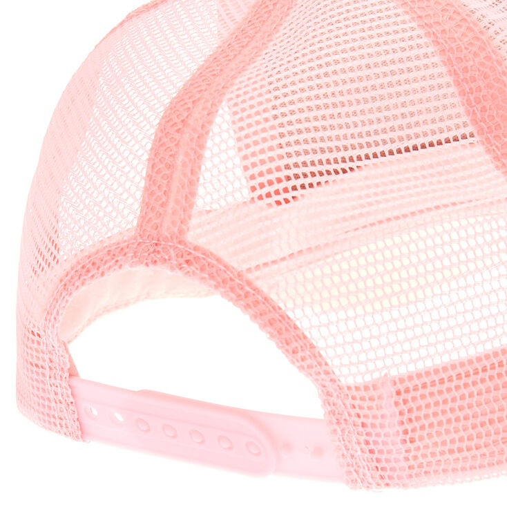 Casquette de camionneur &laquo;&nbsp;Unicorn Today Mermaid Tomorrow&nbsp;&raquo; - Rose,