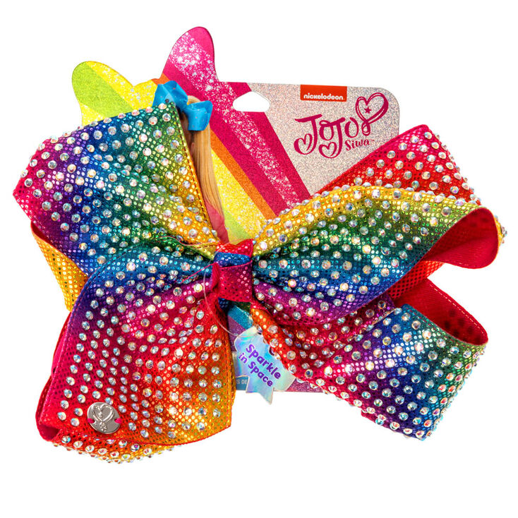 Jojo Siwa Large Rainbow Sparkle In Space Signature Hair Bow Claire S