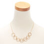 Gold Rings Statement Necklace,