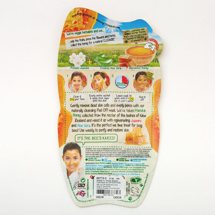 7th Heaven Manuka Honey Peel-Off Face Mask,