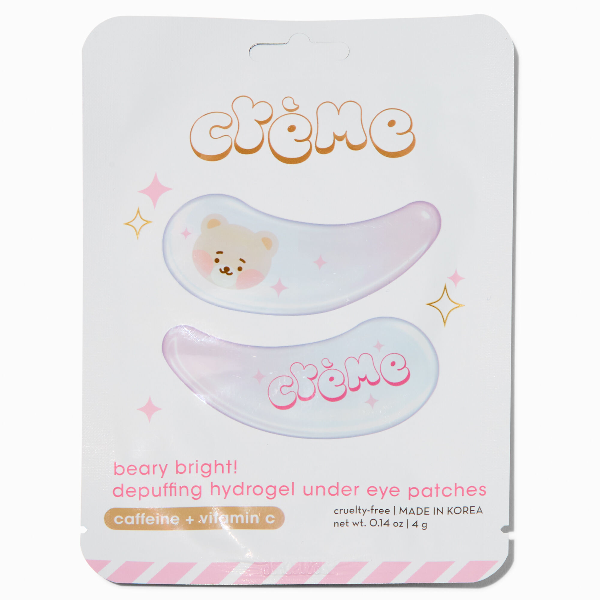 The Crème Shop® Beary Bright! Depuffing Hydrogel Under Eye Patches - 2 Pack,